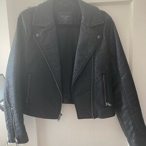 Abercrombie Black Leather Jacket